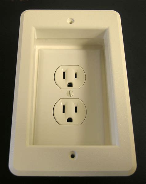 electrical boxes for range outlet|recessed outlet box for range.